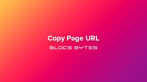 How to Copy Page URL