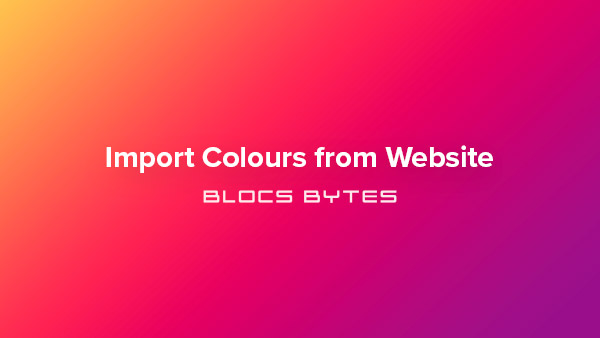 How to Import Colours from a Website